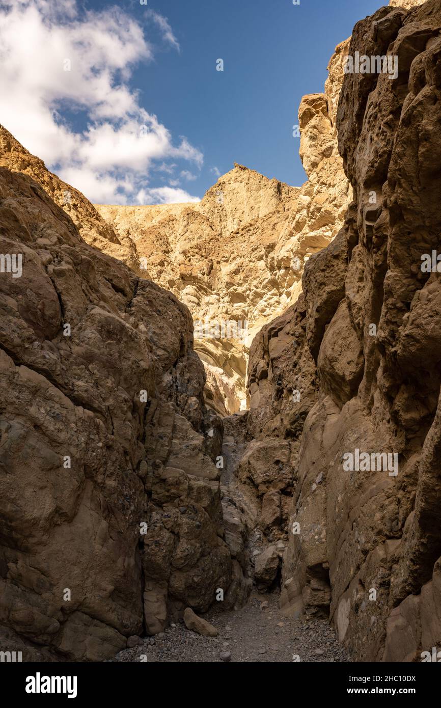 Trockener Fall Entlang Des Gower Gulch Im Death Valley National Park Stockfoto