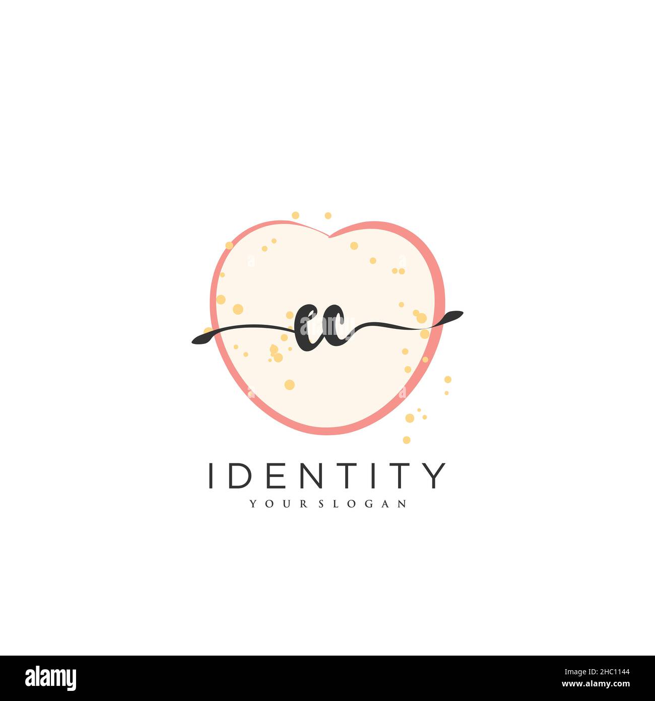 EC Handschrift Logo Vektor Kunst der ersten Unterschrift, Hochzeit, Mode, Schmuck, Boutique, Blumen und botanische mit kreativer Vorlage für jedes Unternehmen Stock Vektor
