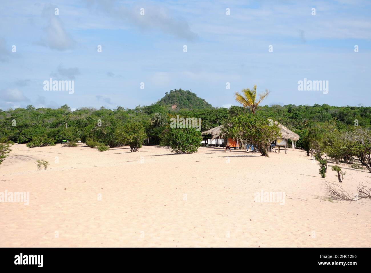 Alter do Chão,Brasilien,21. November 2021. Blick auf die Insel der Liebe in Alter do Chão, Bundesstaat Pará, nördliche Region Stockfoto