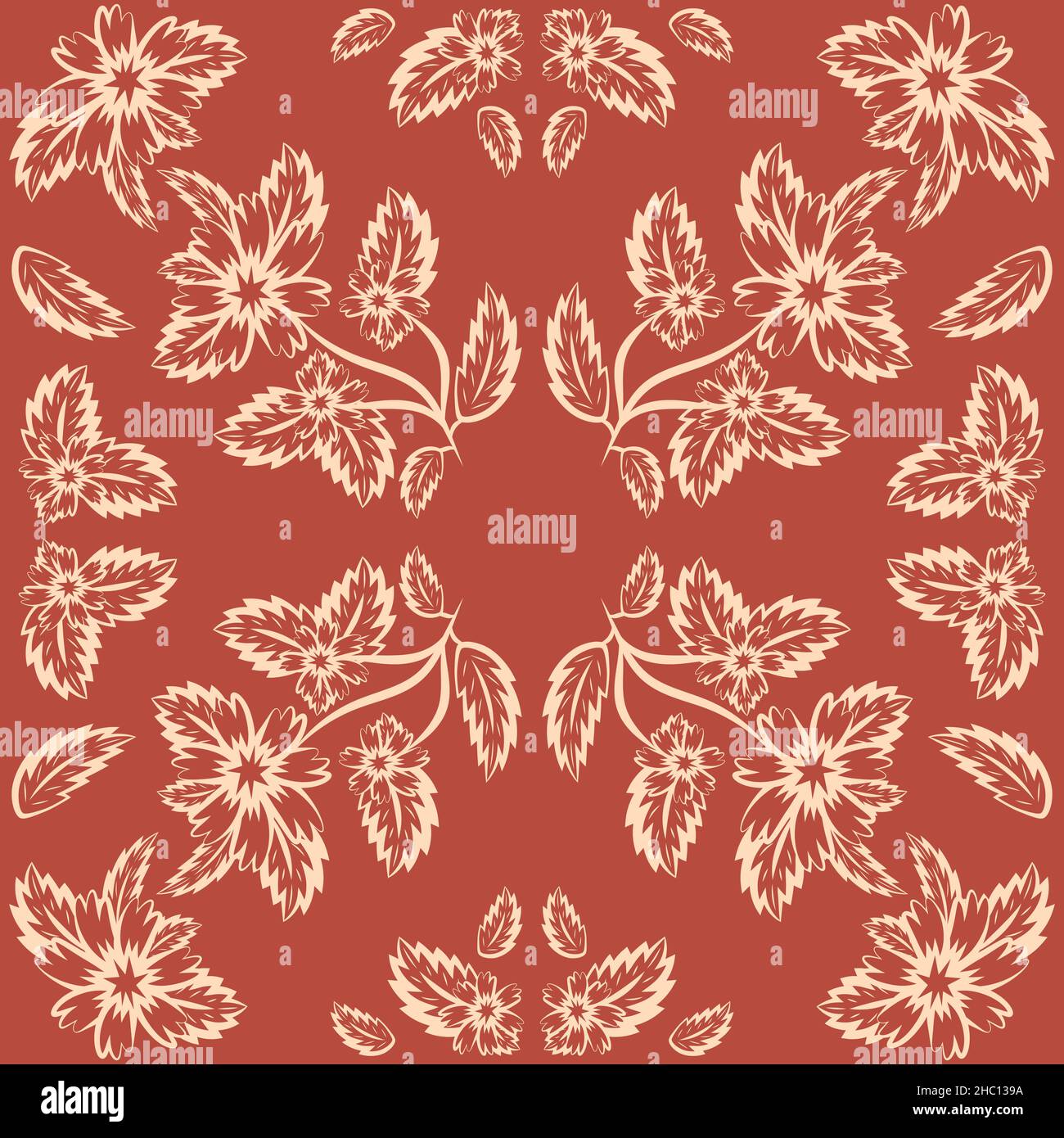 Paisley-Druck im floralen Muster im Paisley-Stil Stock Vektor