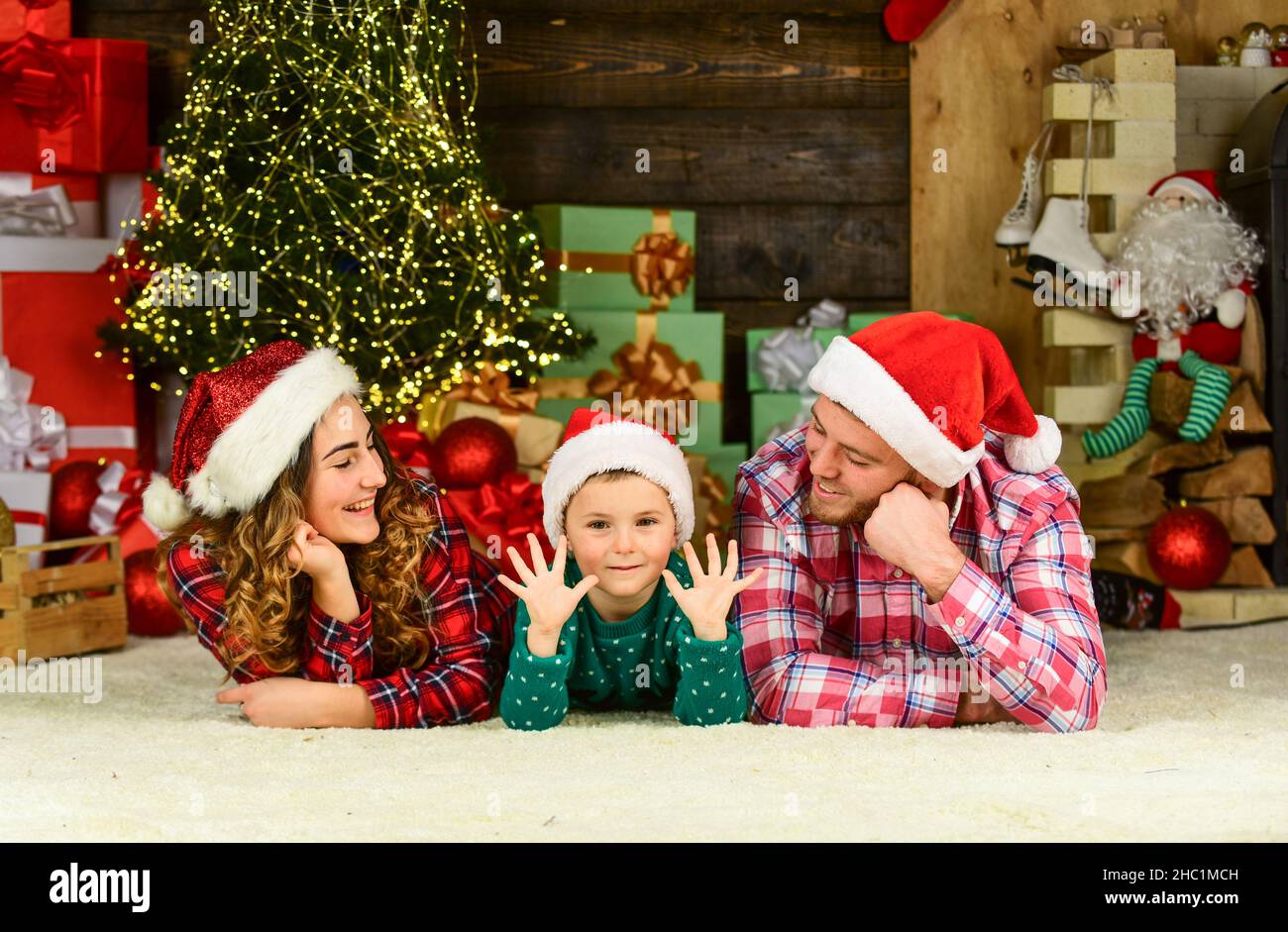 Familie Passende Weihnachtsmütze Mutter & Baby Produktbild-Vorschau 5