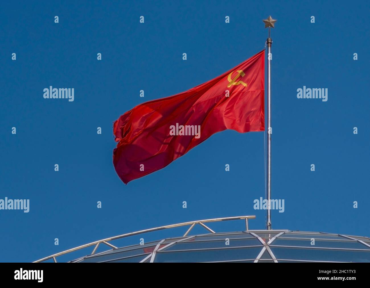 Flagge der Sowjetunion Stockfoto