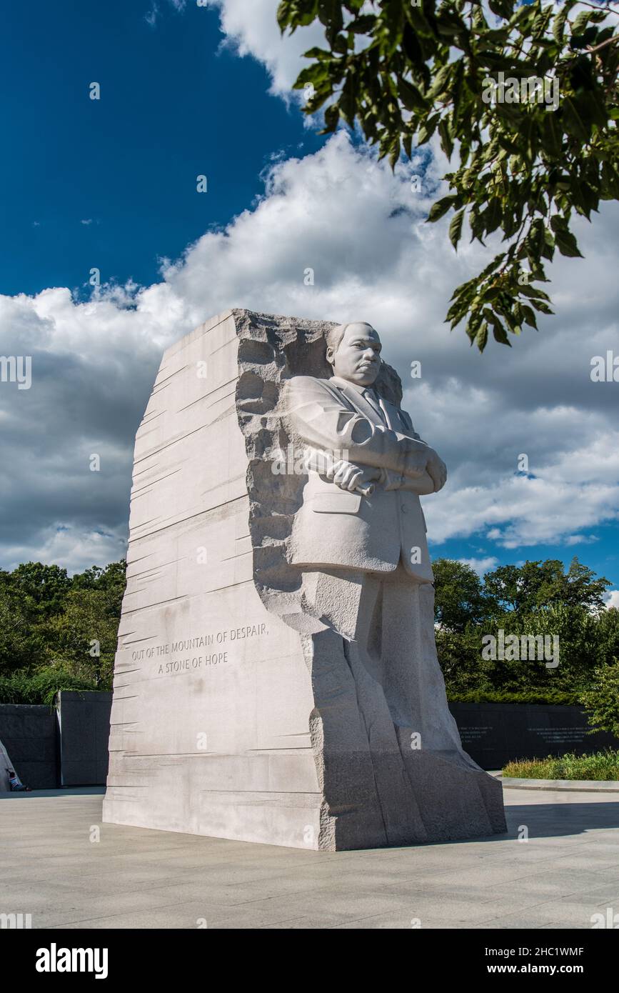 WASHINGTON, USA - 20. AUGUST 2019: Martin Luther King Denkmal in Washington D.C., USA Stockfoto
