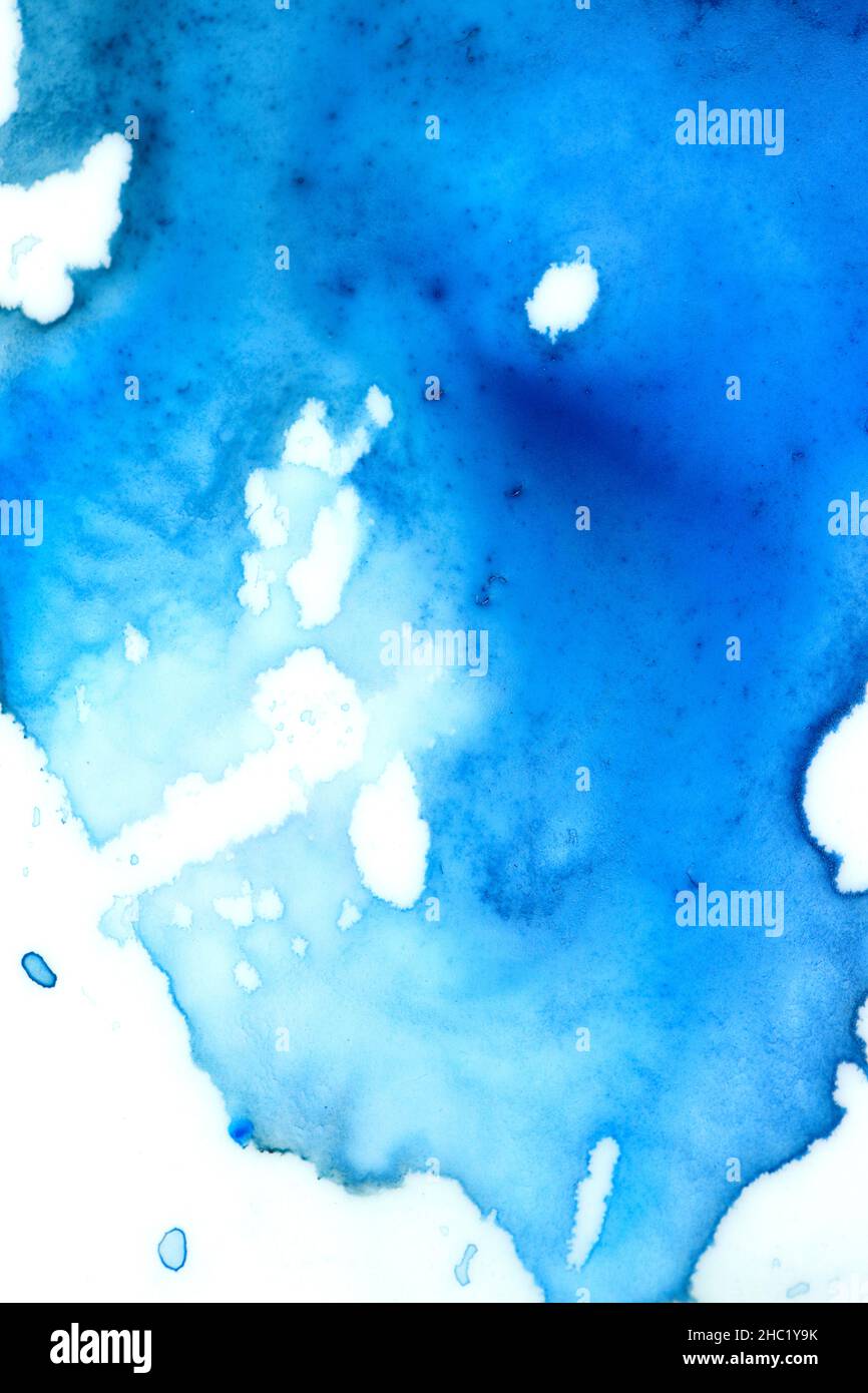 Der Texturhintergrund der Wasserfarbe in der Palette. Stockfoto