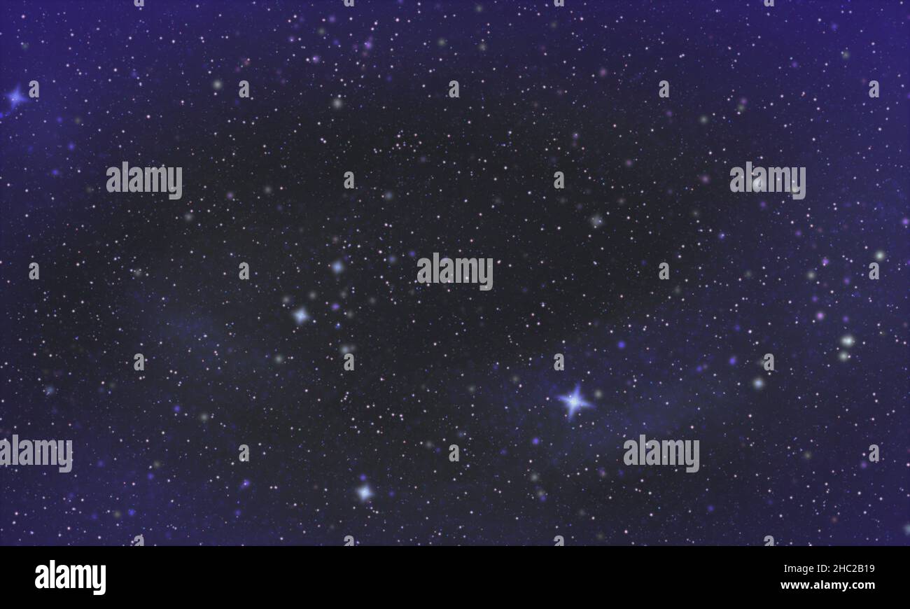Hintergrund des Sternraums. Stockfoto