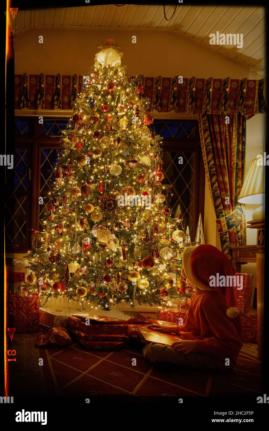 Weihnachtskarte Szene Stockfoto