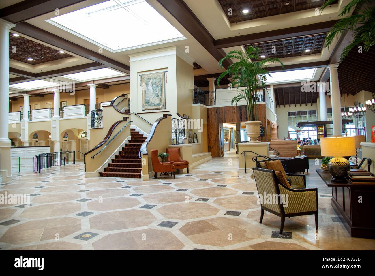 The King and Prince Beach & Golf Resort Interior, St. Simons Island, Georgia, USA Stockfoto