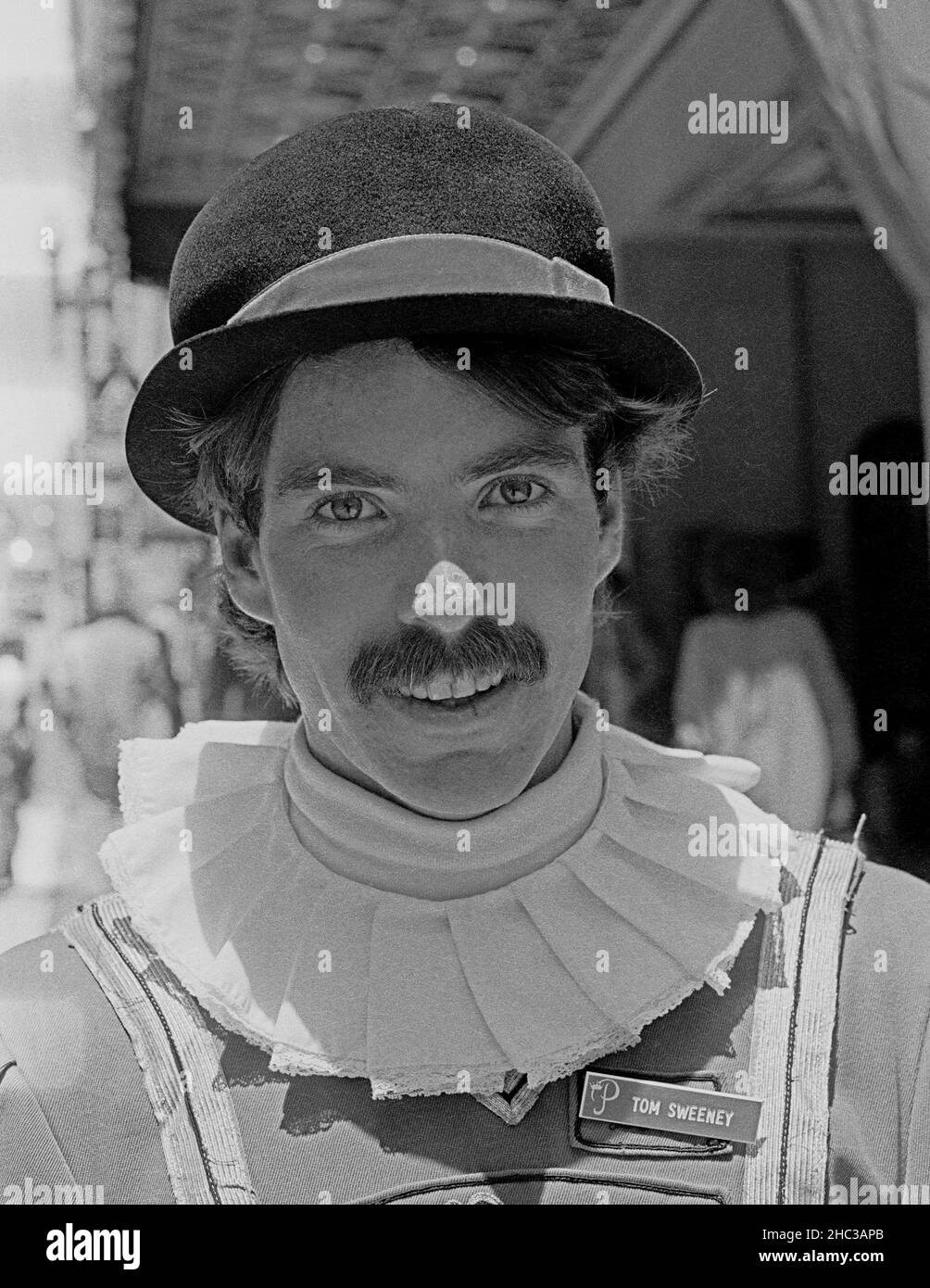 Tom Sweeney, Chief Doorman im Sir Francis Drake Hotel in San Francisco, Kalifornien, 1980s, Stockfoto