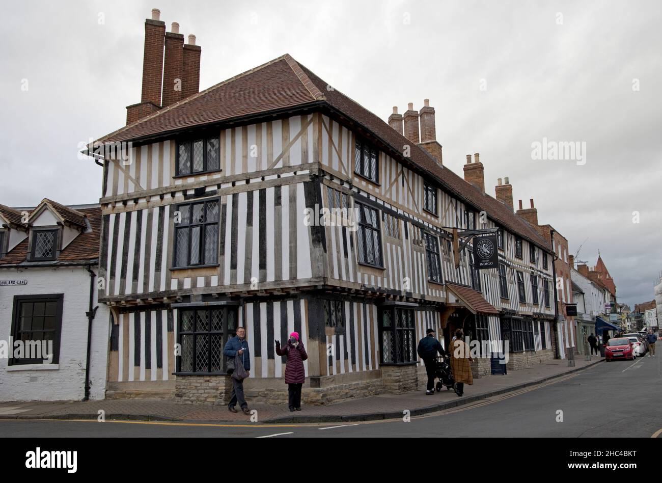 Hotel Indigo, altes Fachwerkgebäude, Stratford-upon-Avon Stockfoto