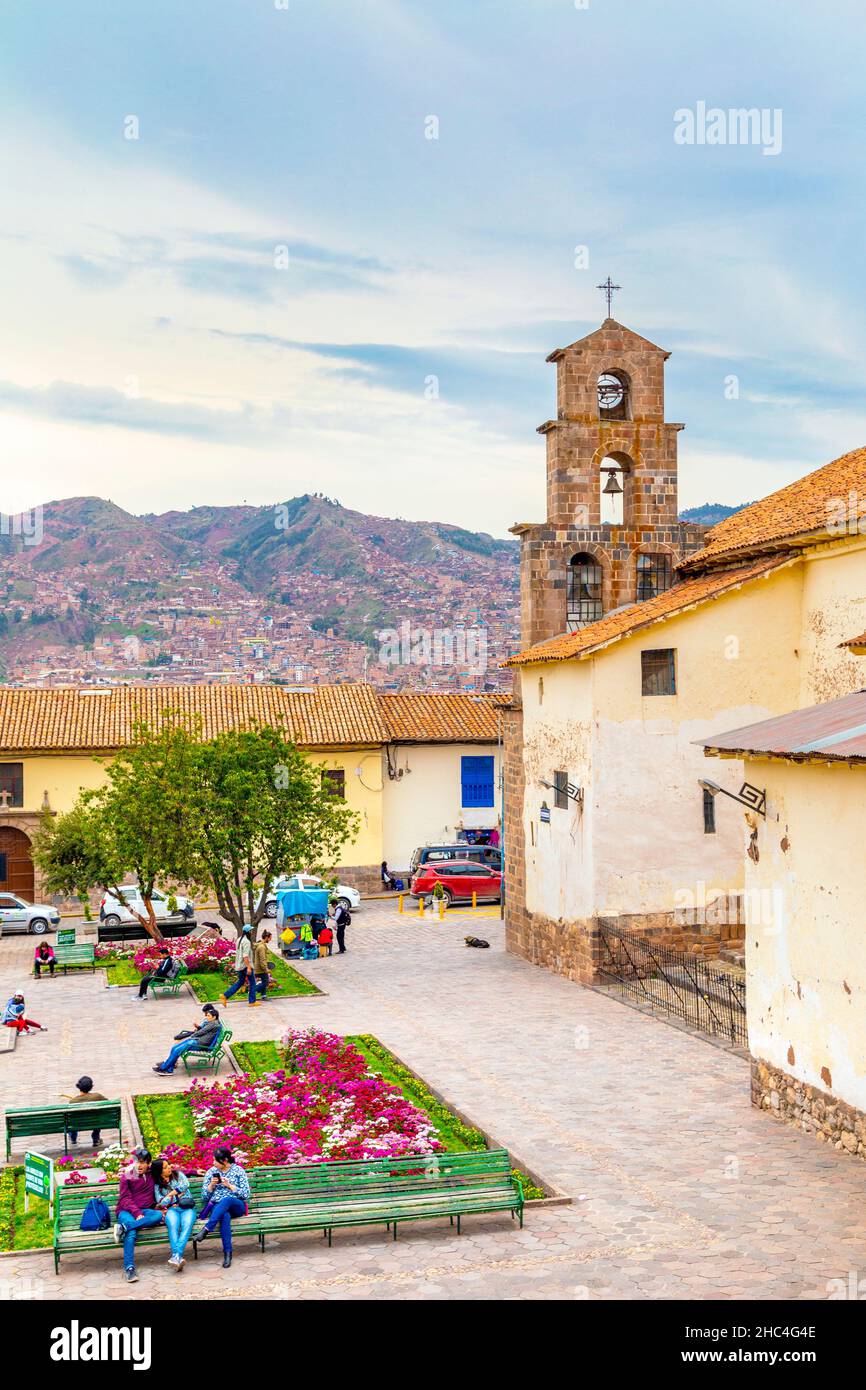 San Blas Square, Cusco, Peru Stockfoto