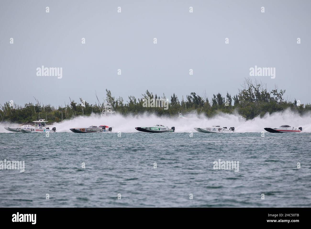 Weltmeister Im Offshore-Rennsport. Verschiedene Klasse Schnellboote gehören: Extreme, SUPERCAT, SUPERCAT 860, SUPER STOCK, STOCK 450, MODIFIZIERTES V Stockfoto