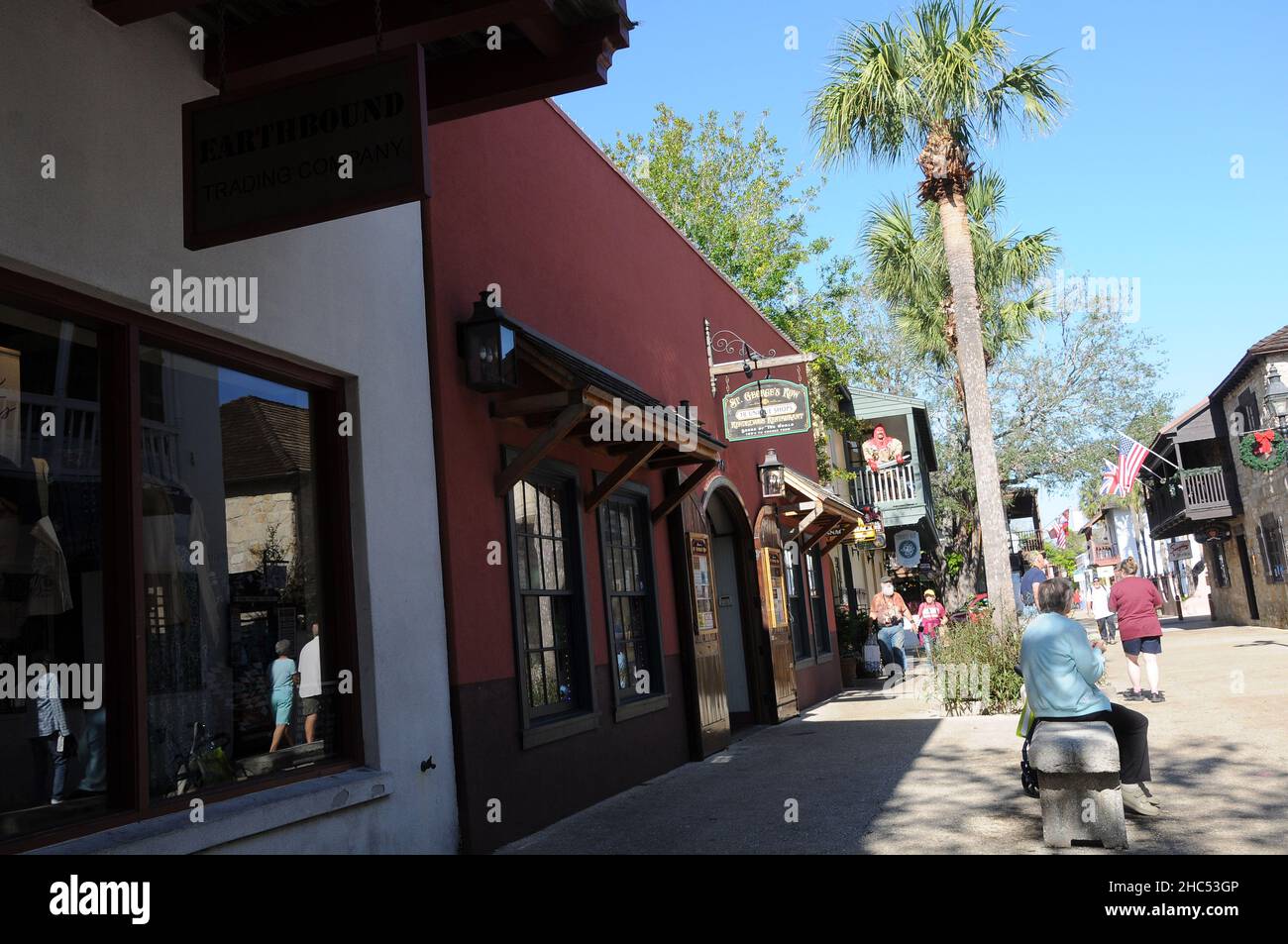 ST. AUGUSTINE / FLORIDA / USA - 05. 2017.- älteste Stadt Amerikas gegründet von Pedro Menendez de Aviles in 1565 Reisen tourisim historischen Orten . (Foto: Francis Dean/Dean Picturs) Stockfoto