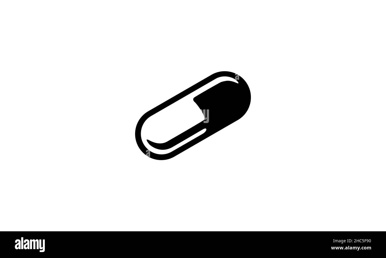 Pillen Kapseln einfache Vektor-Symbol Stock Vektor Pillen Kapseln einfache Vektor-Symbol Stock Vektor