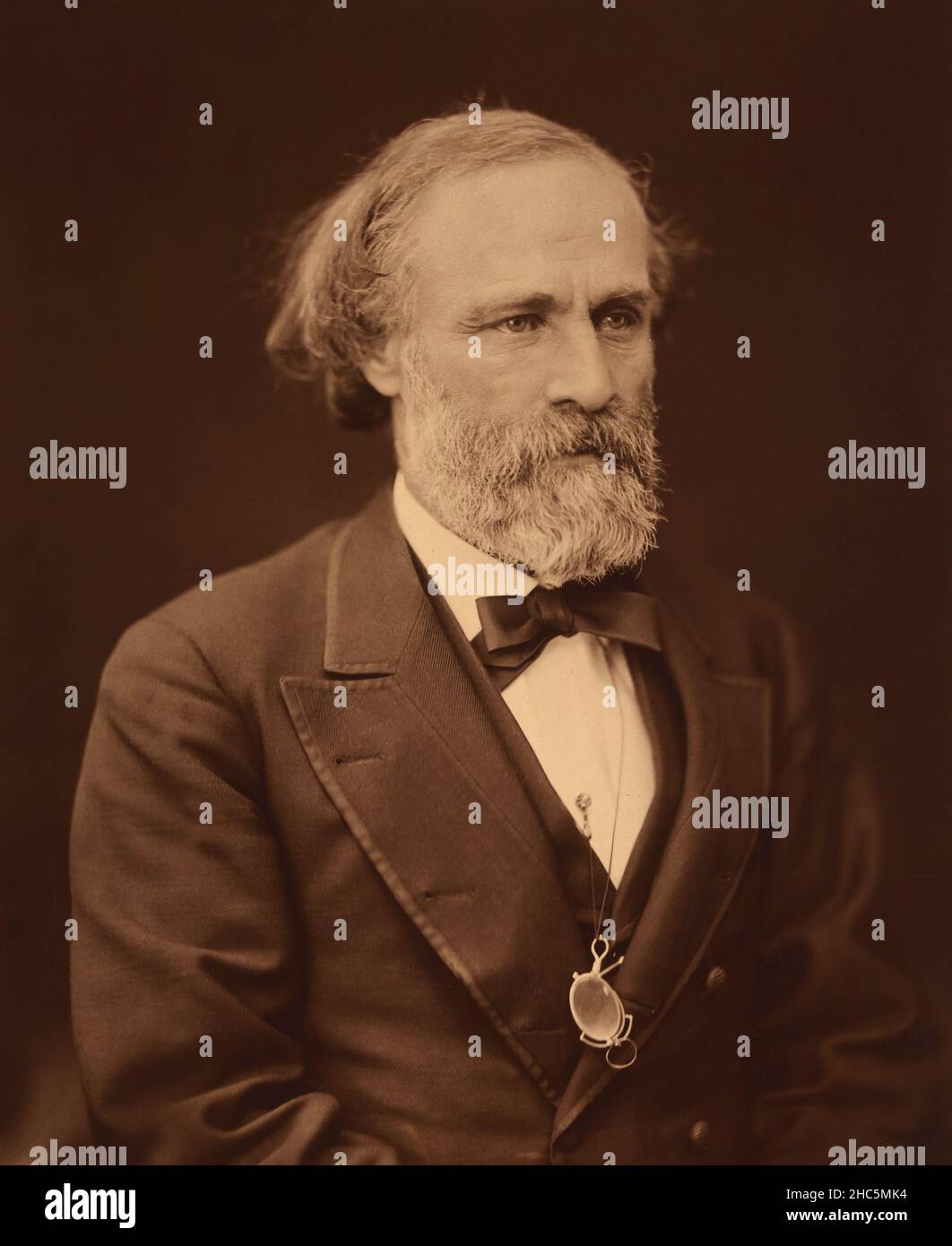 Henry L. Dawes (1816-1903), amerikanischer Politiker, verantwortlich für die Schaffung des General Allotment Act von 1887 oder des Dawes Act, halblanges Porträt, Samuel Montague Fassett, 1876 Stockfoto