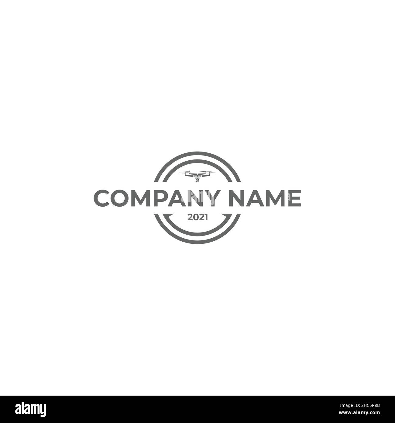 Minimalistisches einfaches Design FIRMENNAME Logo Design Stock Vektor