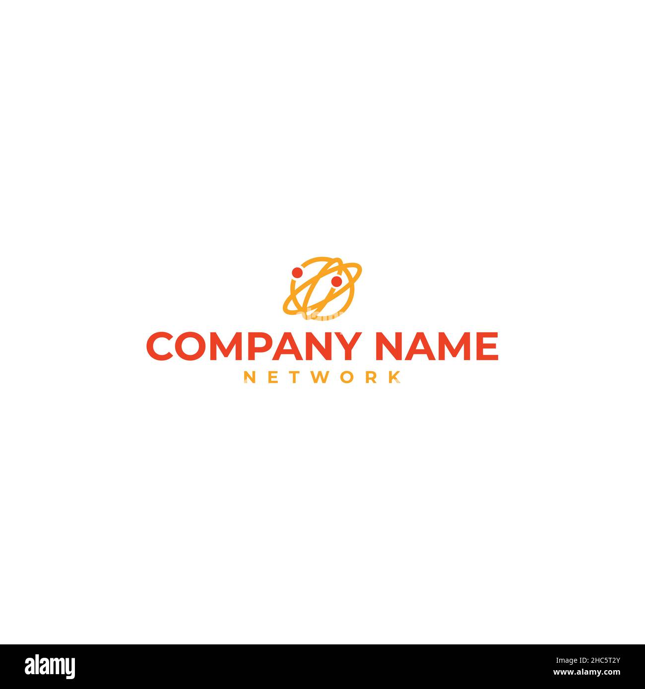 Minimalistisches einfaches Design FIRMENNAME Logo Design Stock Vektor