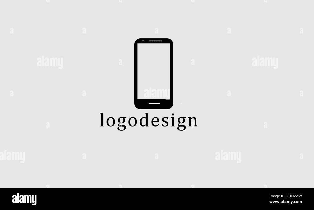 Smartphone-Vektor-Logo-Design Stock Vektor