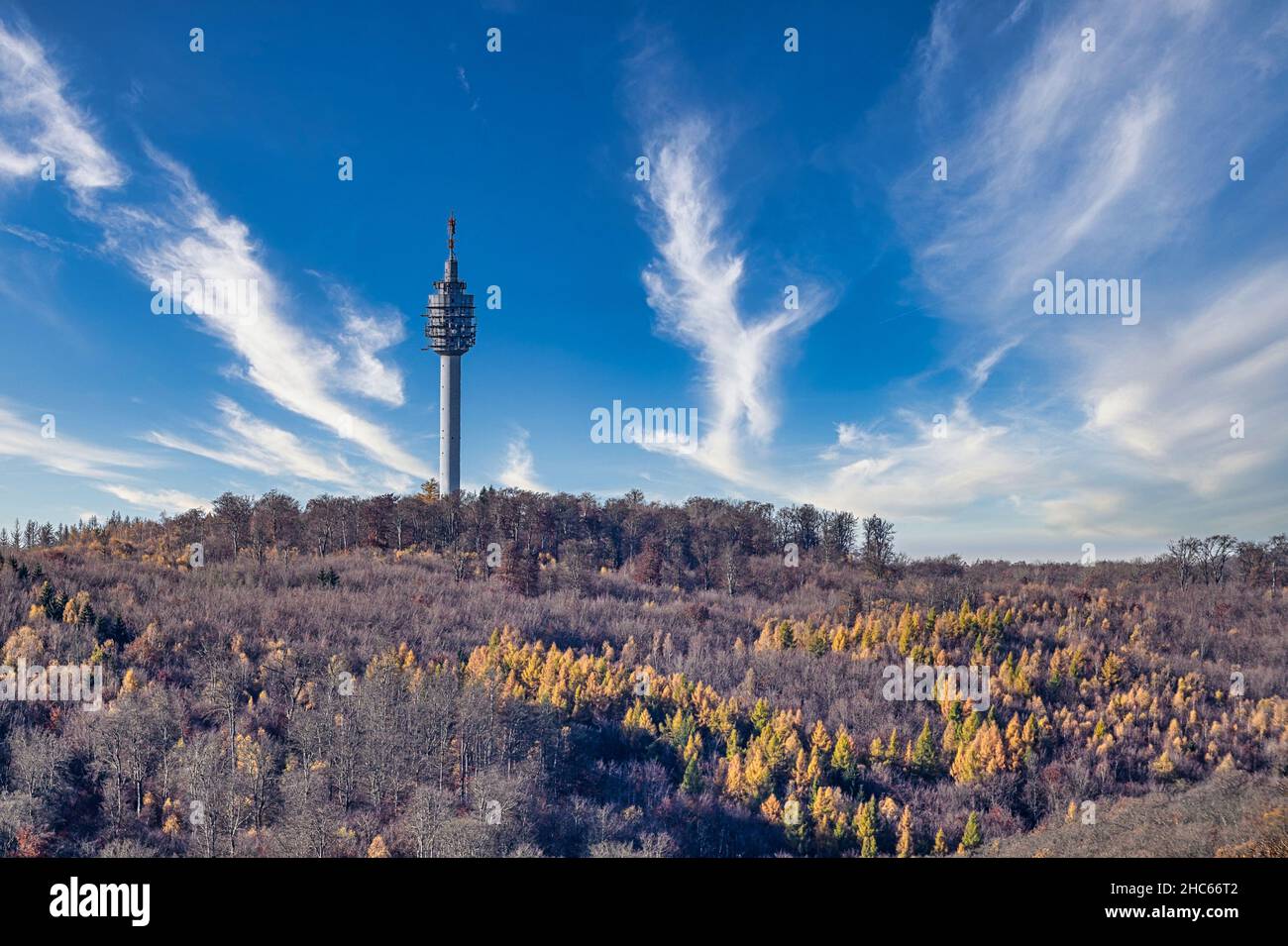 Fernsehturm auf dem Kulpenberg bei Kelbra Stockfoto