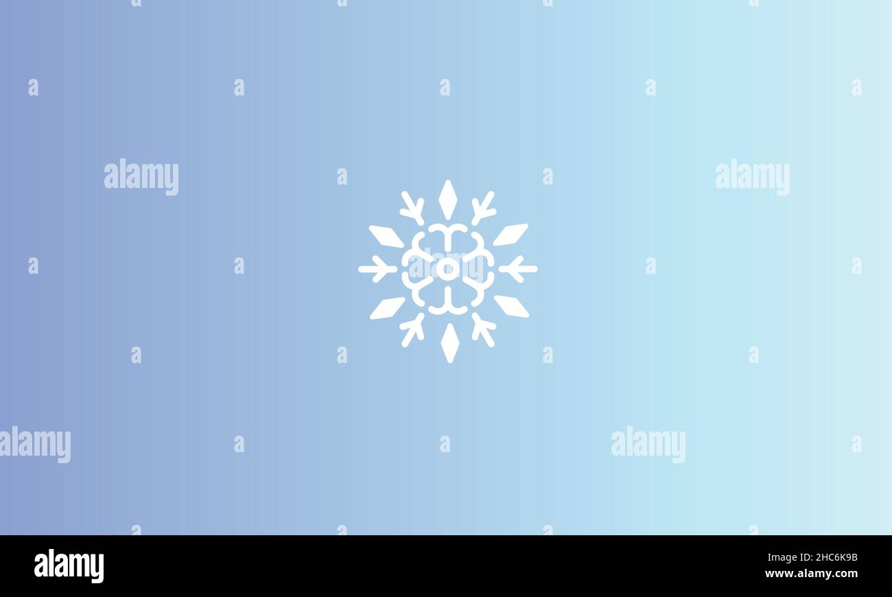 Schnee Winter Logo Vektor-Design Stock Vektor