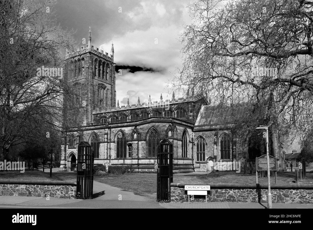 All Saints Church, Marktstadt von Loughborough, Leicestershire, England Stockfoto