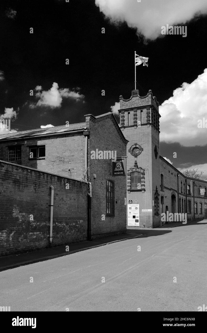 Die Glockenfabrik und das Museum von John Taylor and Co, Marktstadt Loughborough, Leicestershire, England Stockfoto