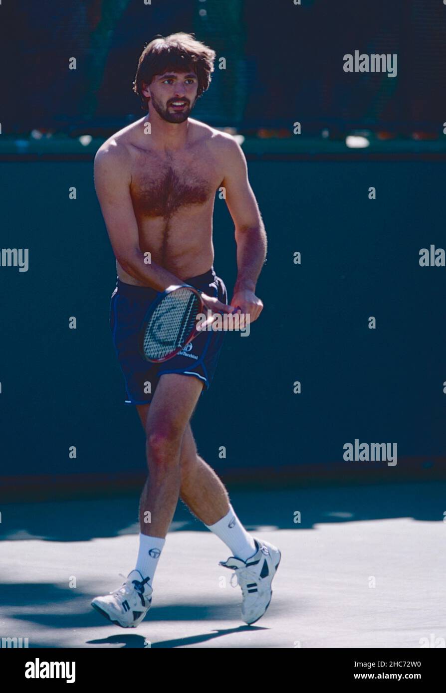 Kroatischer Tennisspieler Goran Ivanisevic, 1990er Jahre Stockfoto