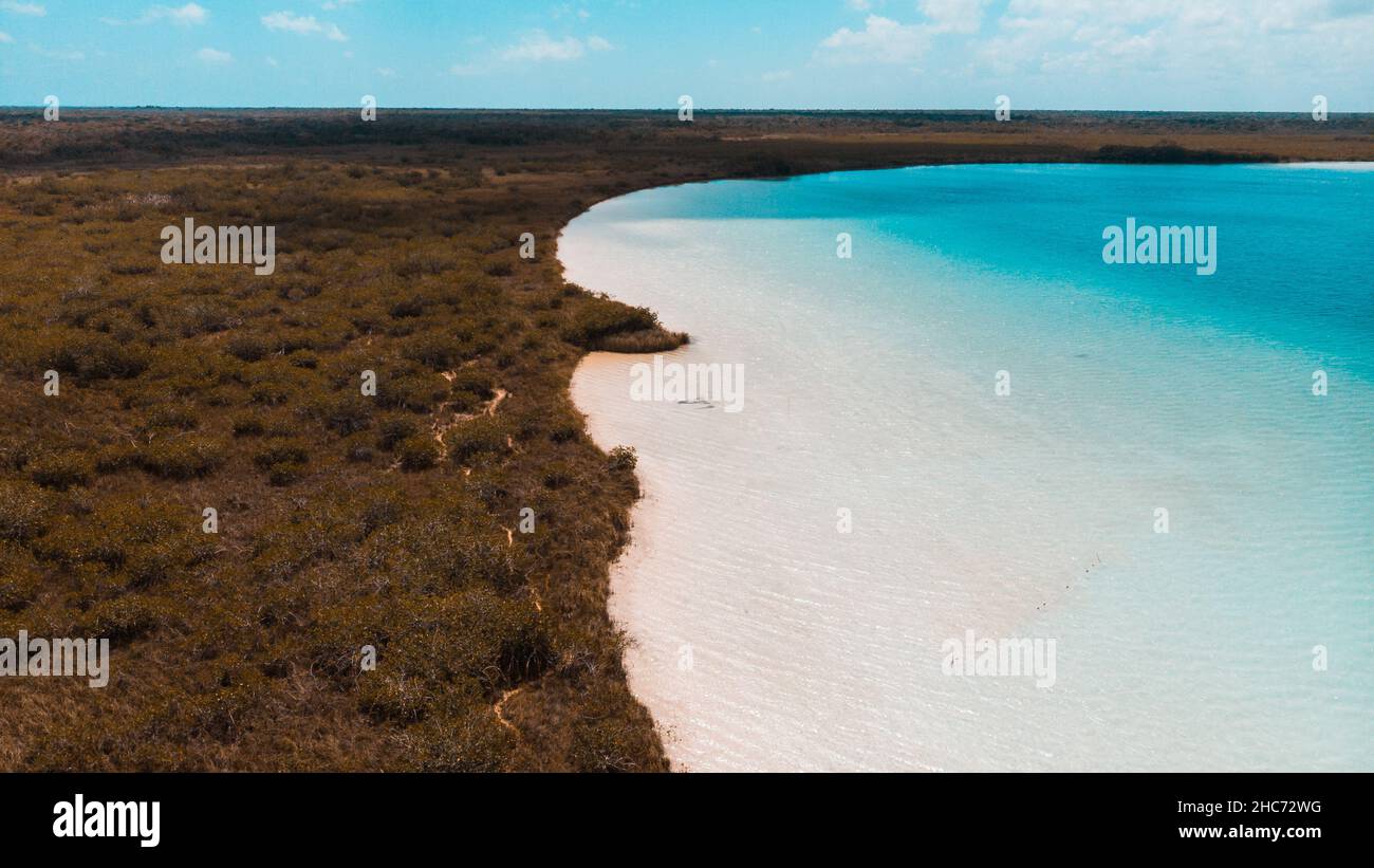 Das Naturschutzgebiet Sian ka'an befindet sich in Quintana Roo in Mexiko. Stockfoto