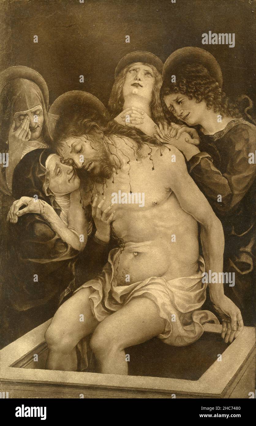 Klagelieder Christi, Gemälde der italienischen Künstlerin Liberale da Verona, München 1897 Stockfoto