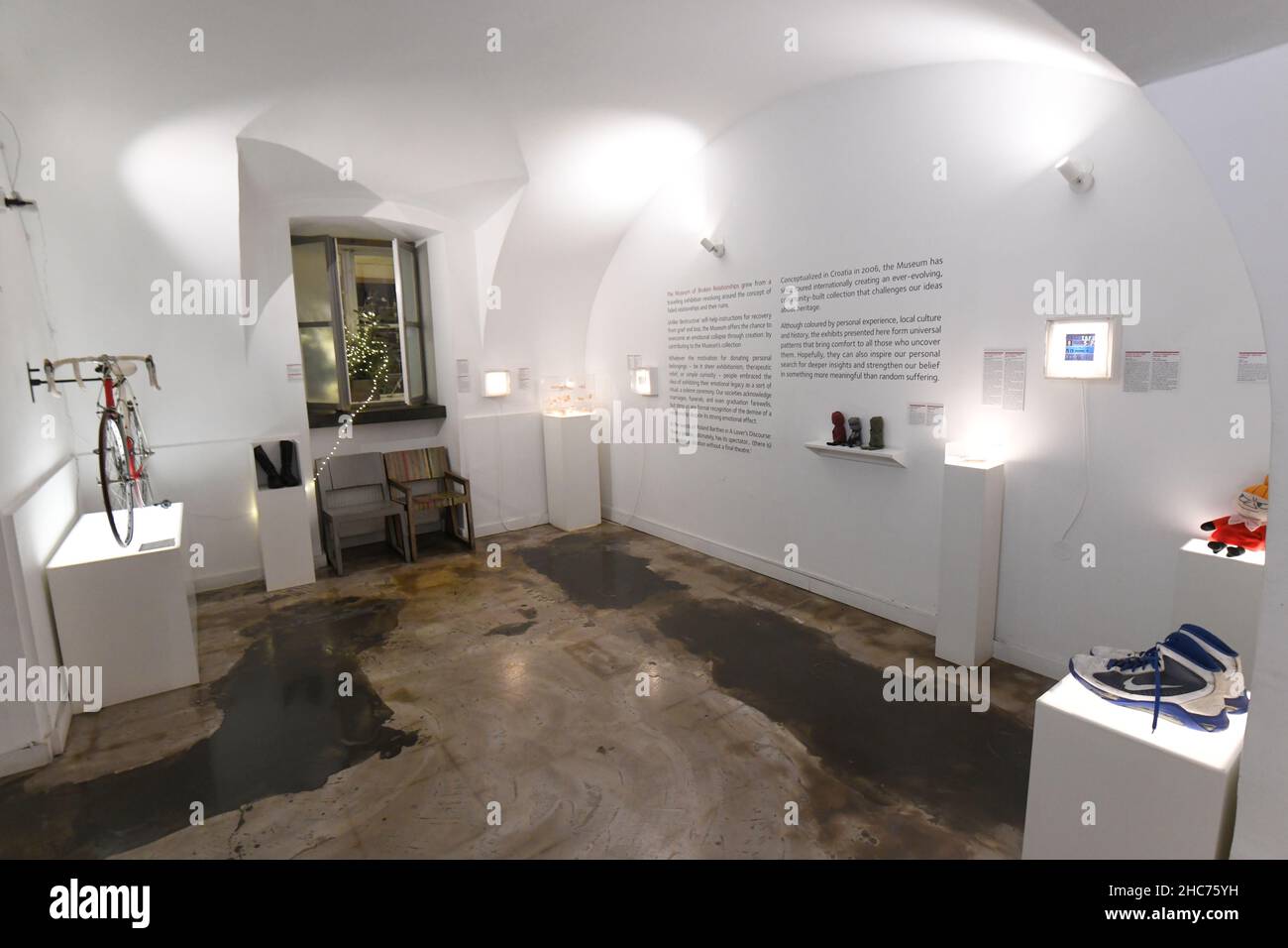 Museum der zerbrochenen Beziehungen. Zagreb, Kroatien Stockfoto