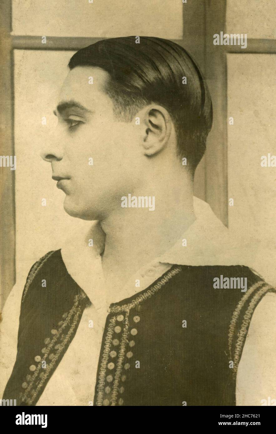 Italienischer Stummfilmschauspieler Antonio Di Costanzo, 1920s Stockfoto