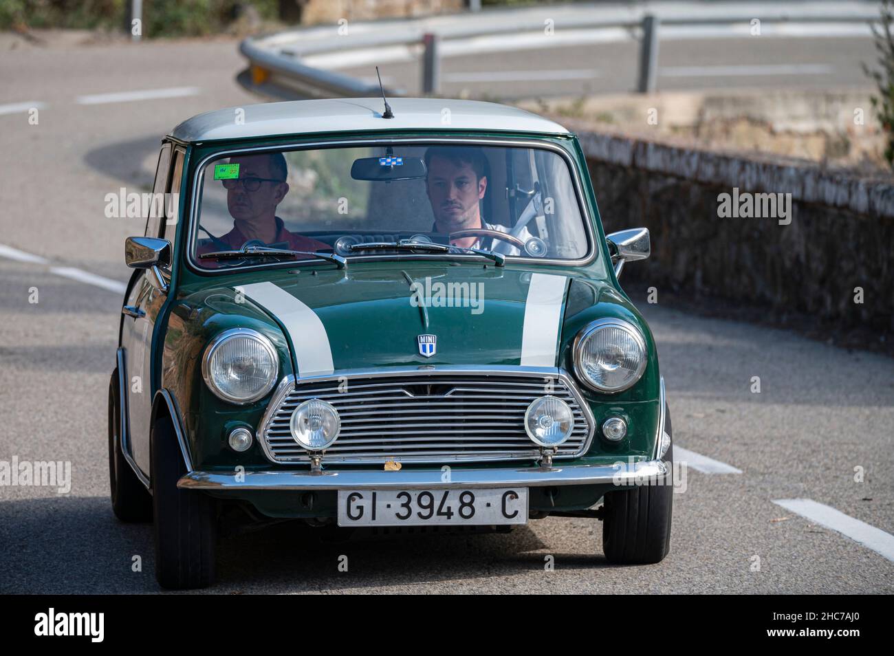 Barcelona, ​​Spain; 23. Oktober 2021: Authi Mini 1000 Deluxe Rallye Platja D'Aro Historic Catalunya Stockfoto