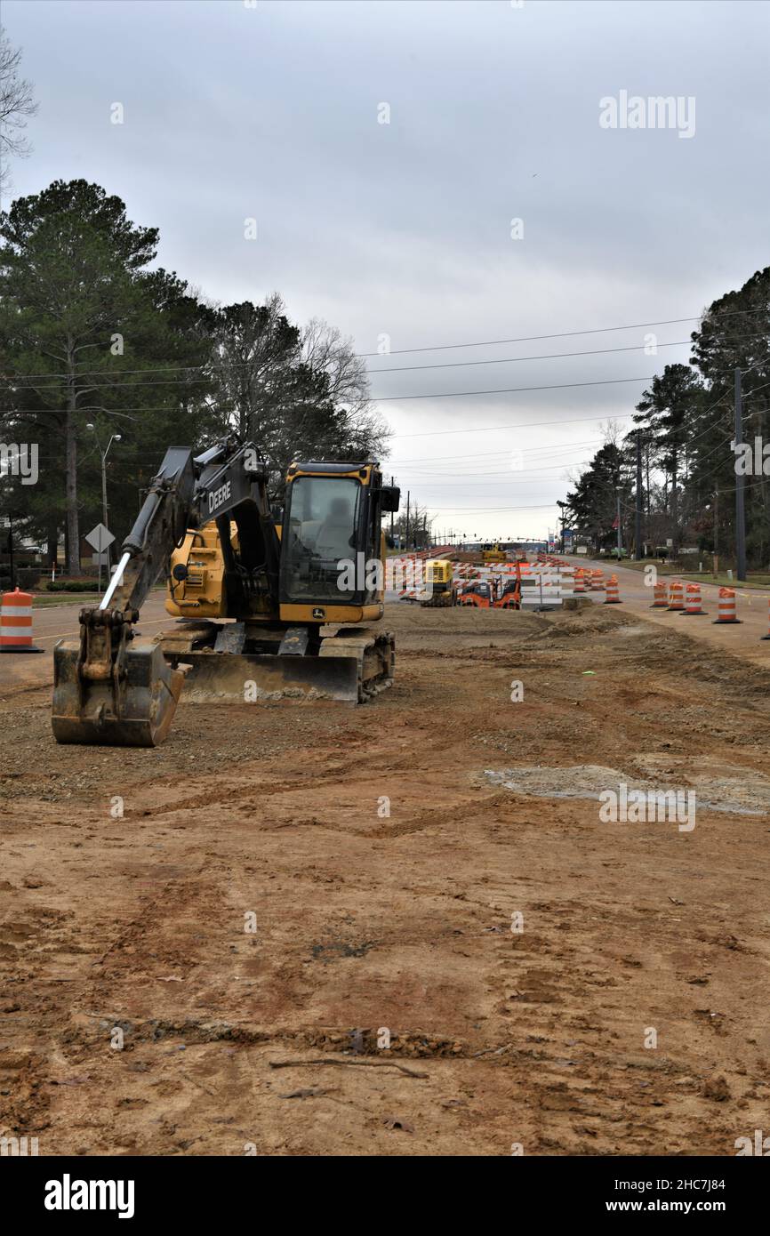 John Deere 135g Raupenbagger. Stockfoto