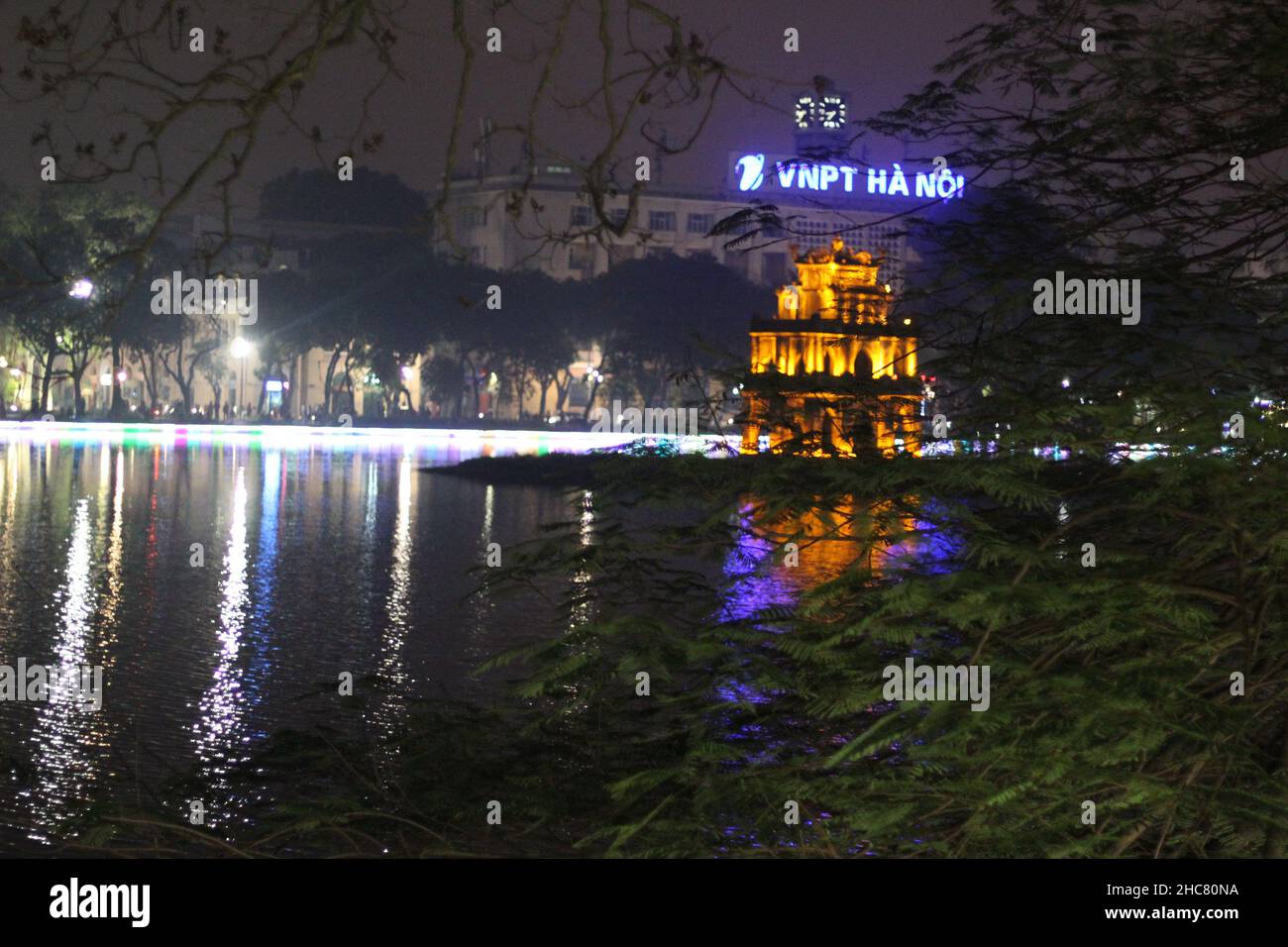 Hoan-Kiem-See, Hanoi Stockfoto