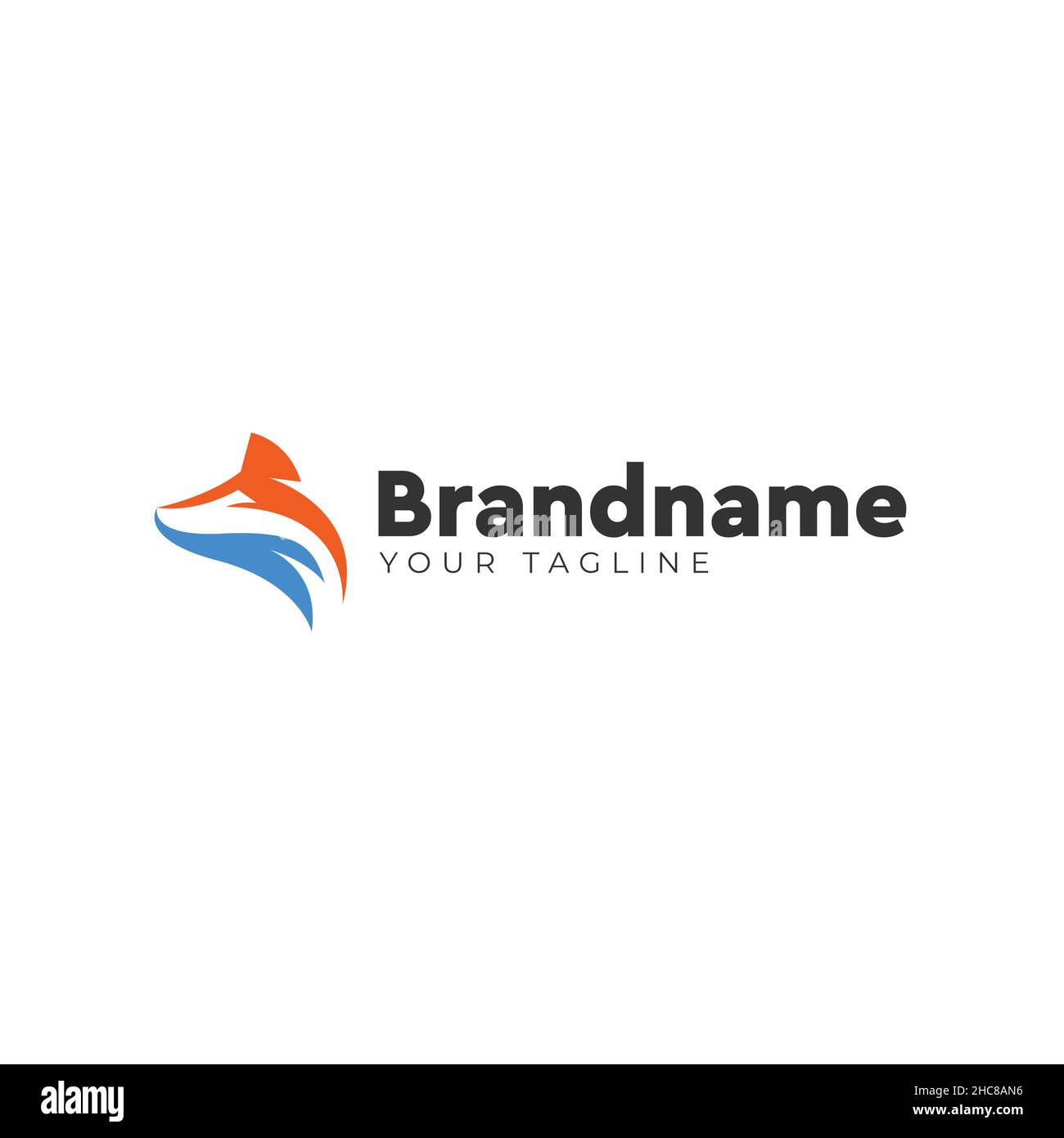 Modernes Design Markenname Abenteuer Logo Design Stock Vektor