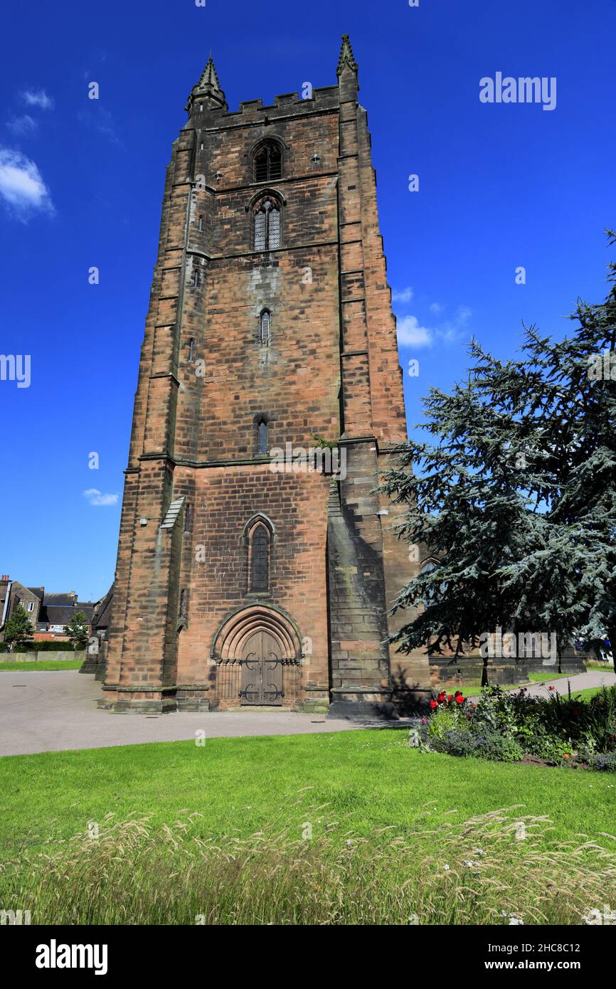 St Giles Church, Newcastle-under-Lyme, Staffordshire, England, Großbritannien Stockfoto