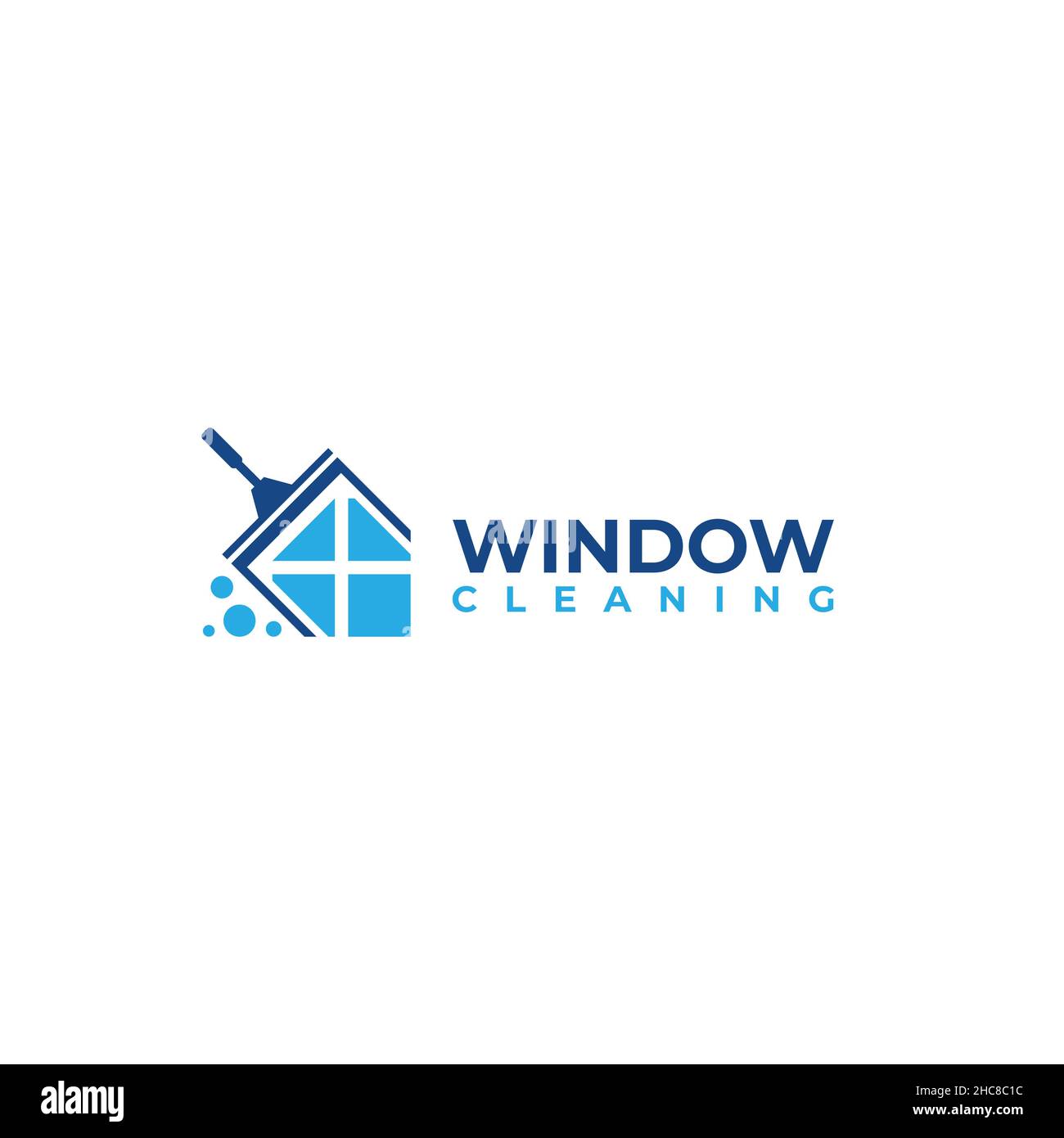 Modernes Design Fenster Reinigung waschen Logo-Design Stock Vektor