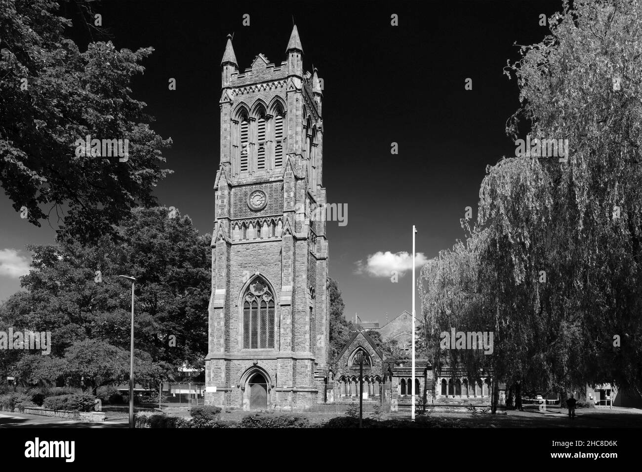 The Christ Church Tower, Crewe Town, Chethire, England, Großbritannien Stockfoto