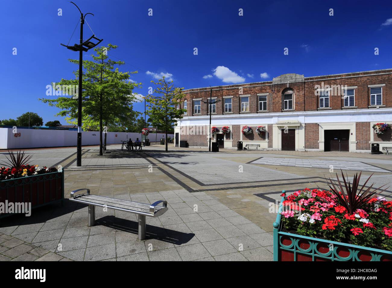 The Market Place, Stadt Crewe, Cemhire, England, Großbritannien Stockfoto