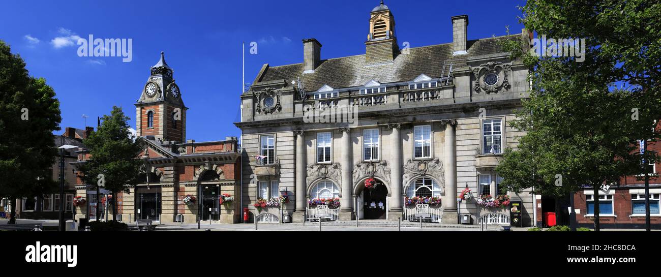 Das Registerbüro von Che-Hire East, Memorial Square, Crewe, Che-Hire, England, VEREINIGTES KÖNIGREICH Stockfoto
