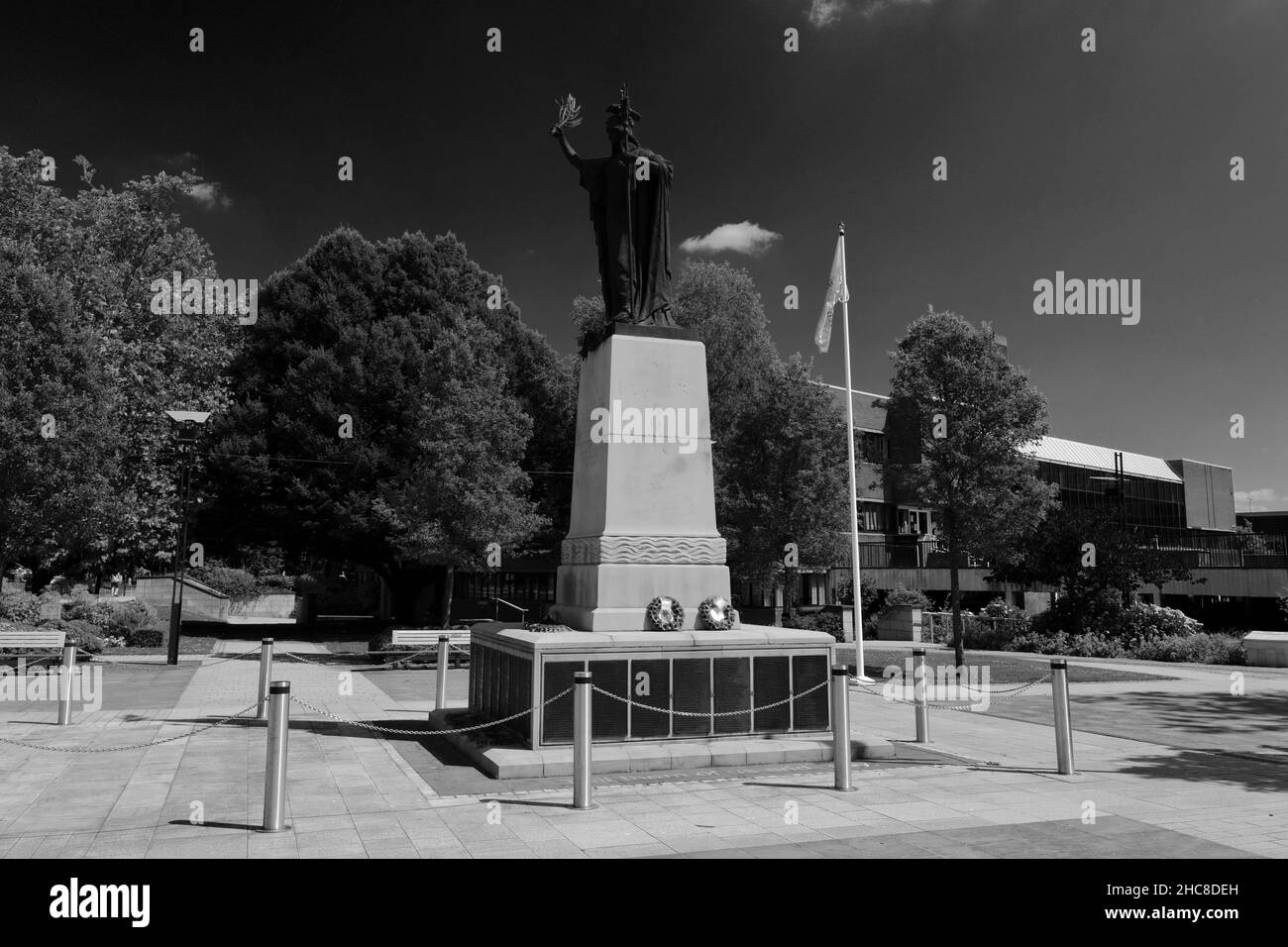 The war Memorial, Memorial Square, Crewe Town, VEREINIGTES KÖNIGREICH Stockfoto