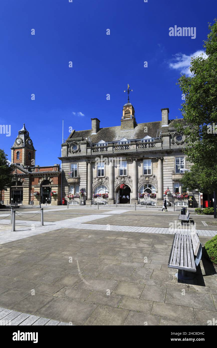 Das Registerbüro von Che-Hire East, Memorial Square, Crewe, Che-Hire, England, VEREINIGTES KÖNIGREICH Stockfoto