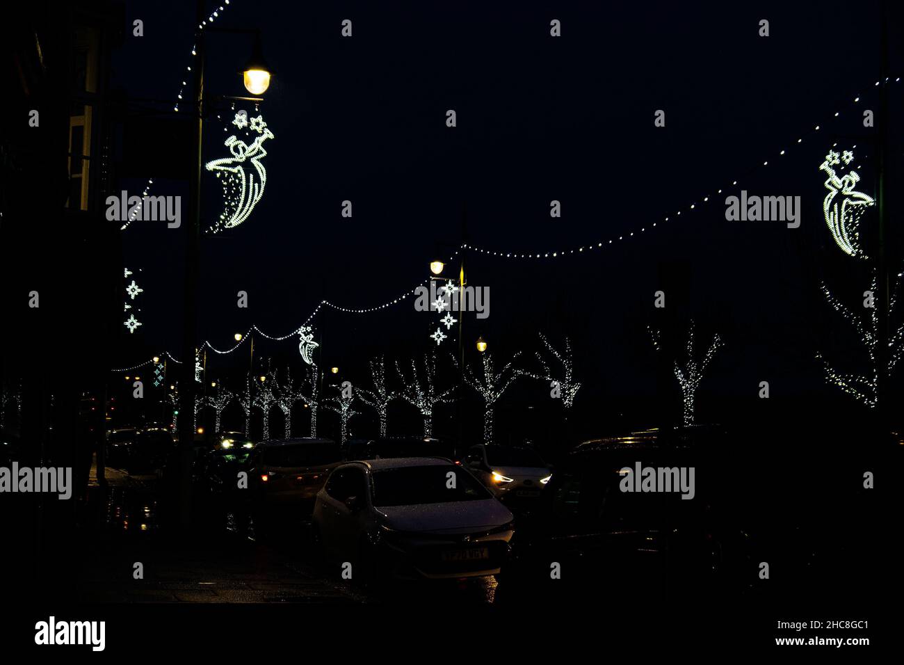 Weihnachtsbeleuchtung 3. Stockfoto
