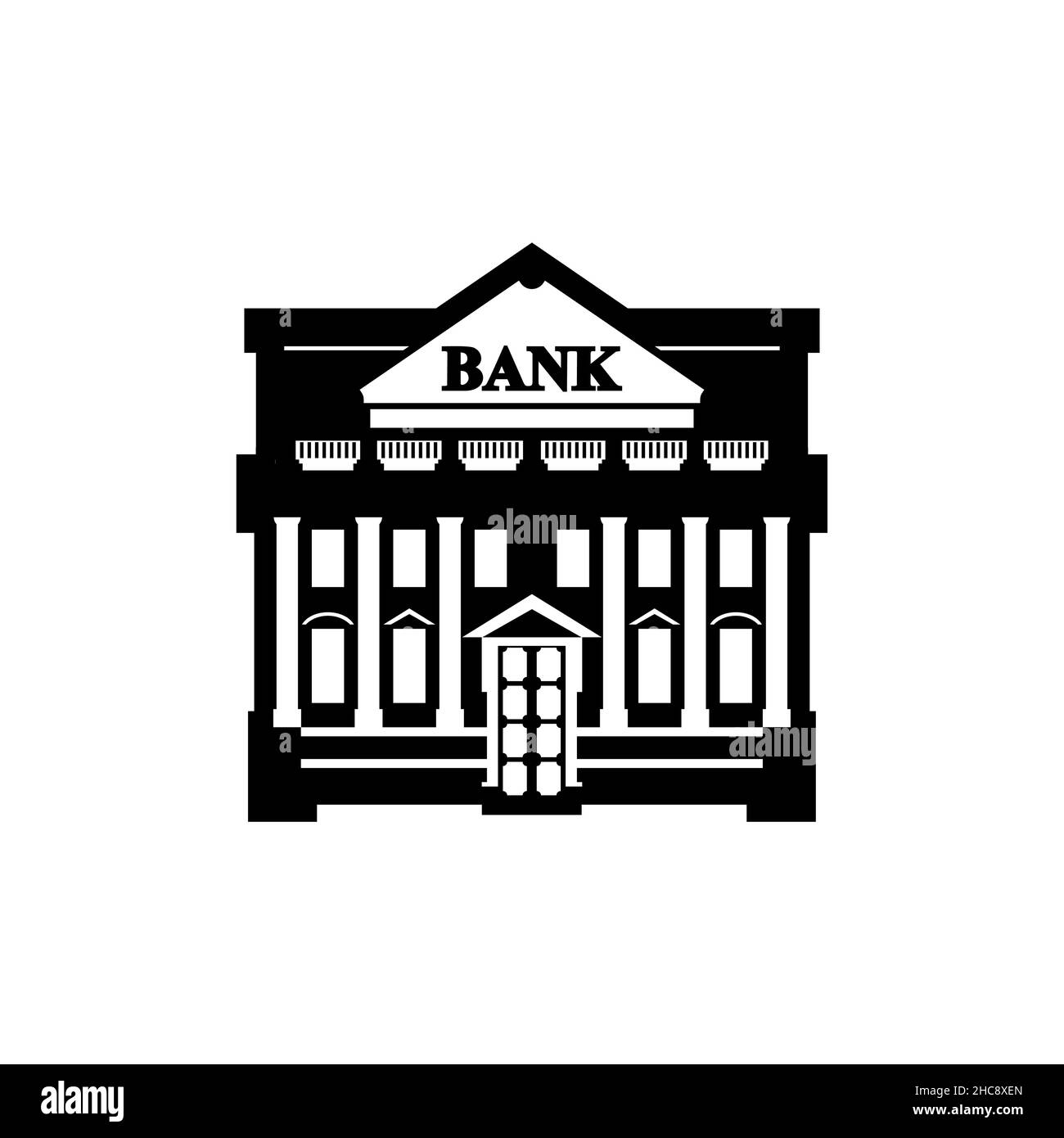 Bank Symbol Zeichen. Bankhaus Symbol. vektor-Illustration Stock Vektor