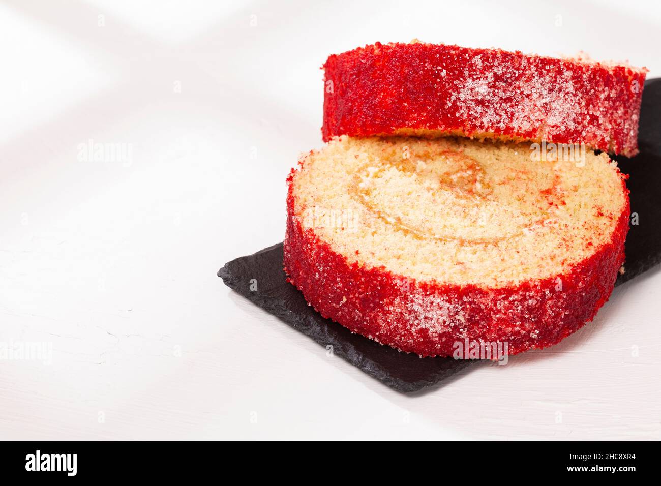 Leckere Süße Guava-Rolle, Traditionelles Kolumbianisches Dessert Stockfoto