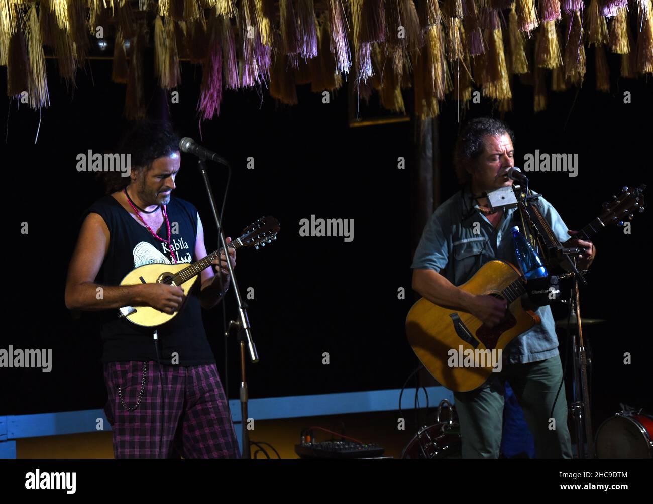 Alberto Sanna & Fry Monetti Live-Konzert in Sardinien, 2015 © Fausto Marci Stockfoto