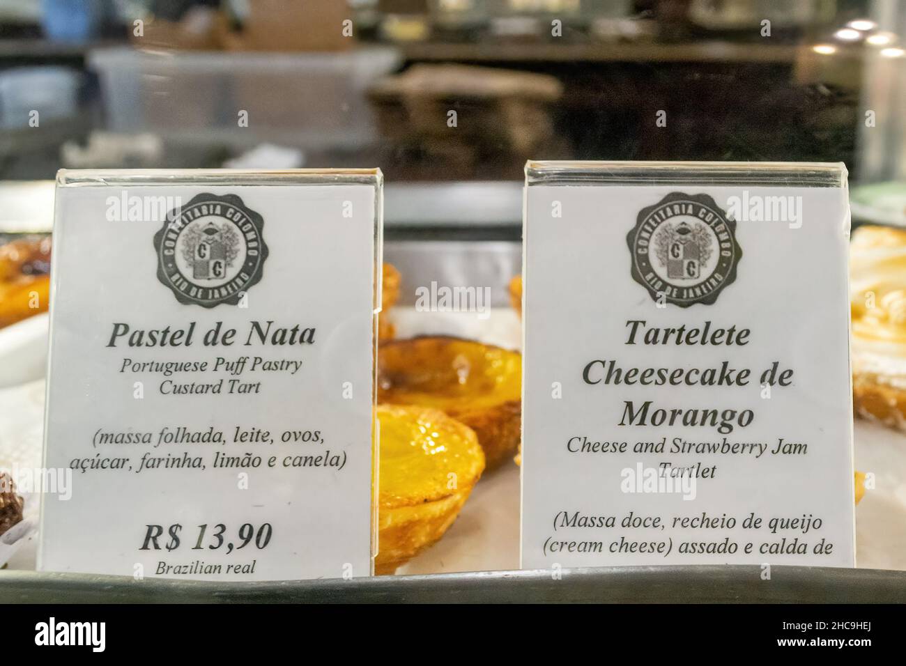 Im Inneren des Colombo Confectionary Business, Rio de Janeiro, Brasilien Stockfoto