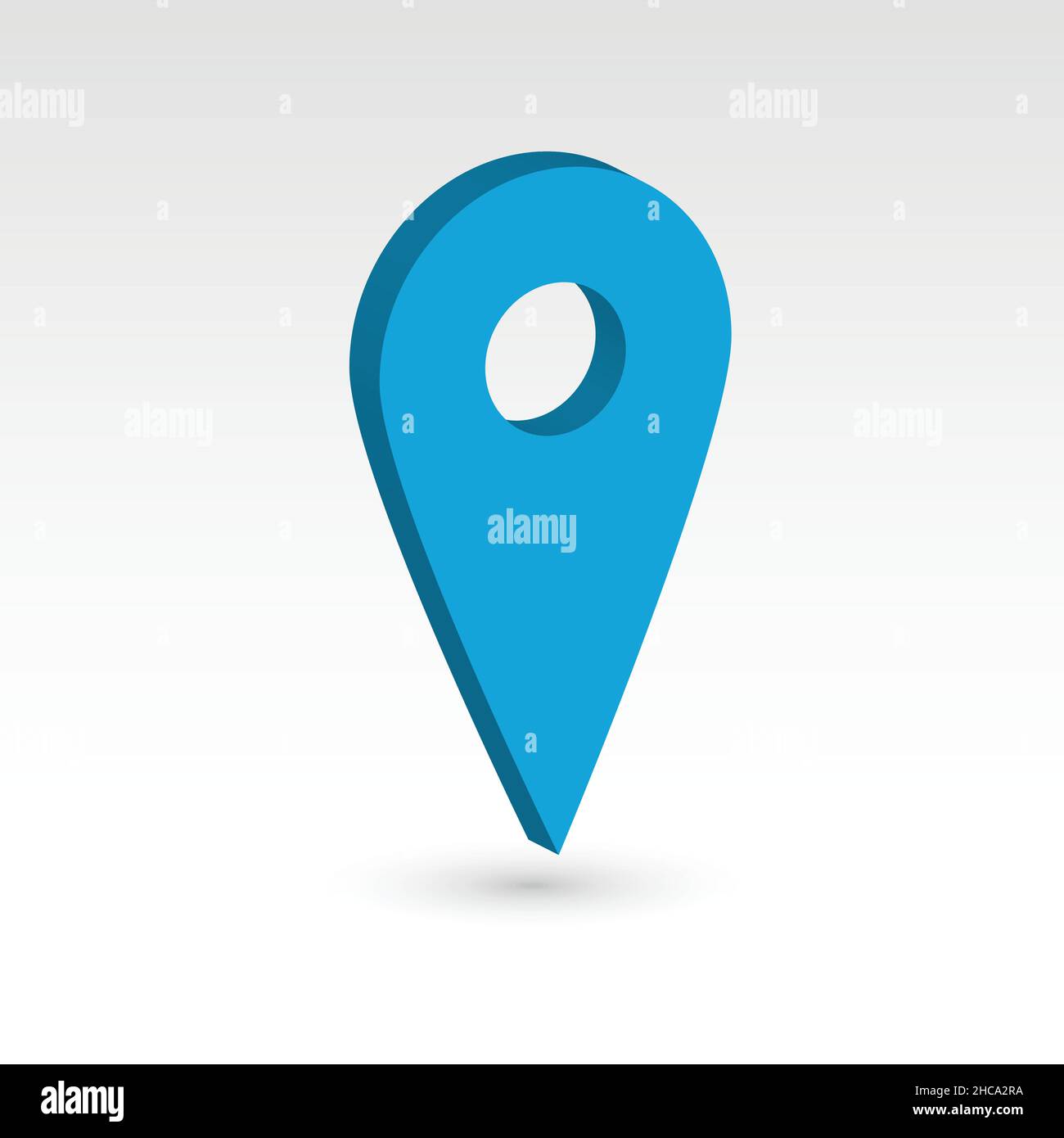 Kartenzeiger - 3D Vektorobjekt Stock Vektor