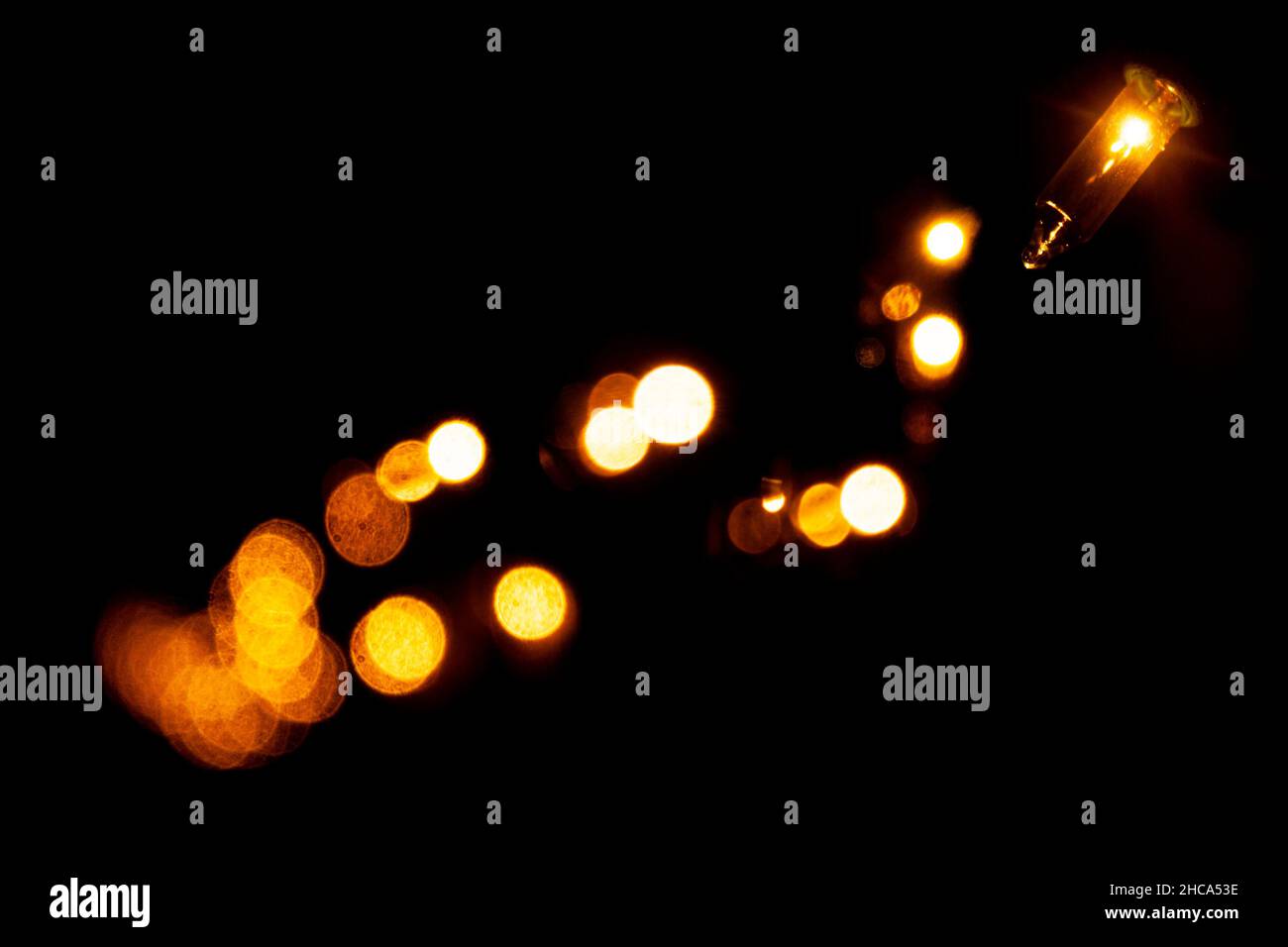 White Christmas lights Stockfoto