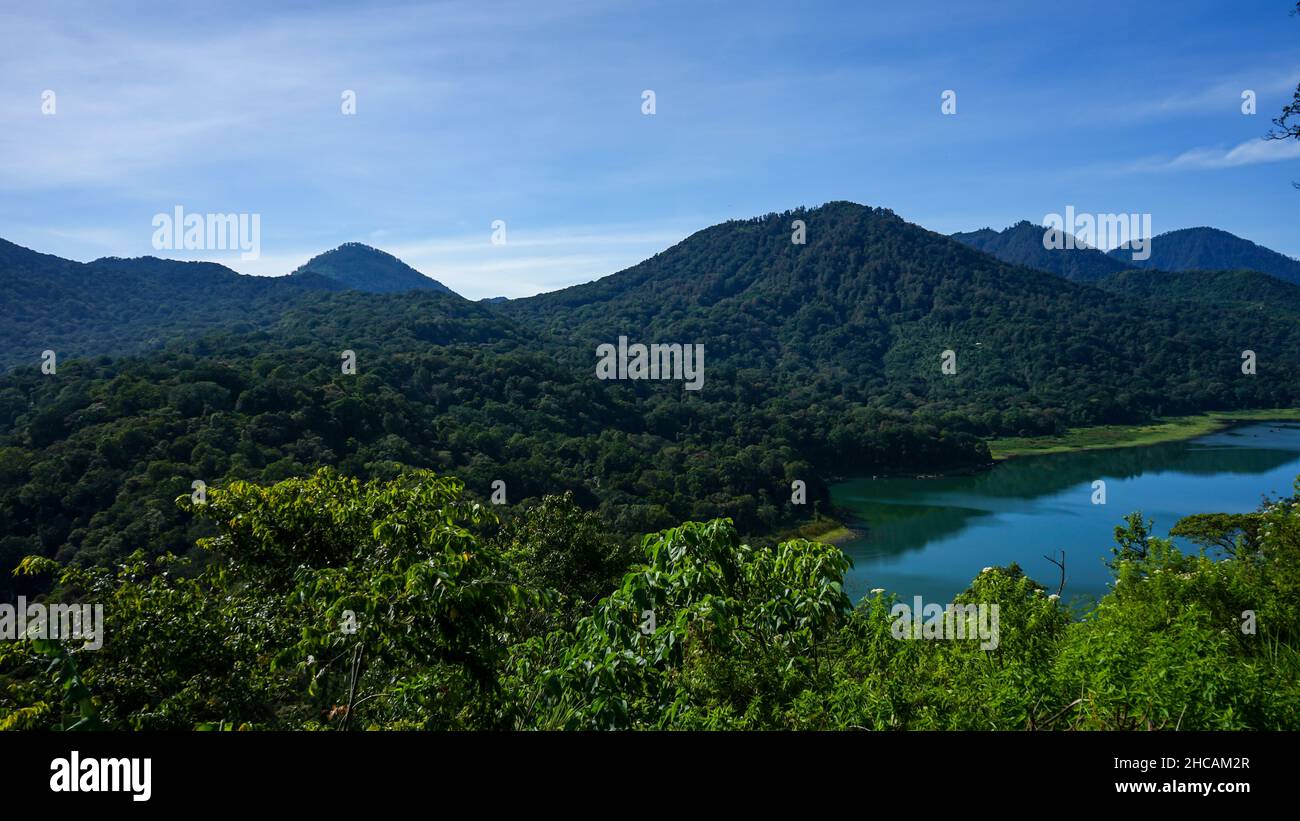 Landschaft Landschaft von See Attraktionen in Bali Stockfoto