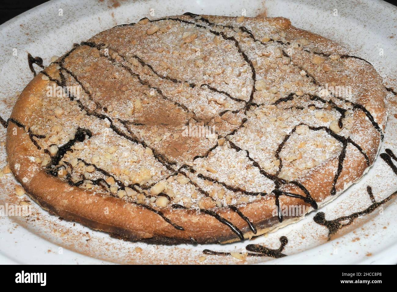 Reichhaltige und nahrhafte Desserts, einzigartige Gerichte. Stockfoto